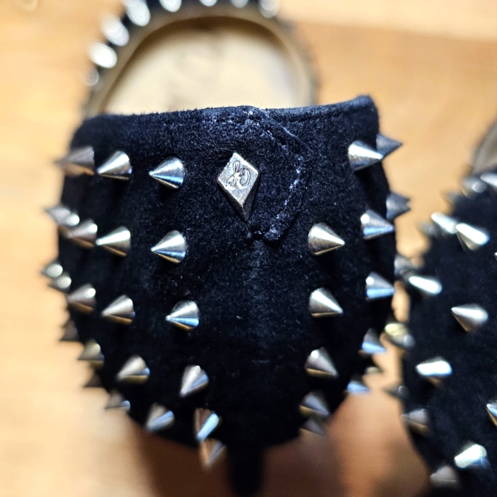 EUC!!! | Sam Edelman | Black | Suede | Gold | Spike | Hazel | Pumps | Size 8 - Picture 7 of 8